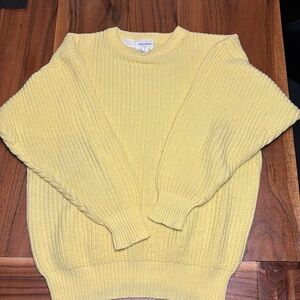 yellow comme des garçons knit 
few loose threats but overall good condition